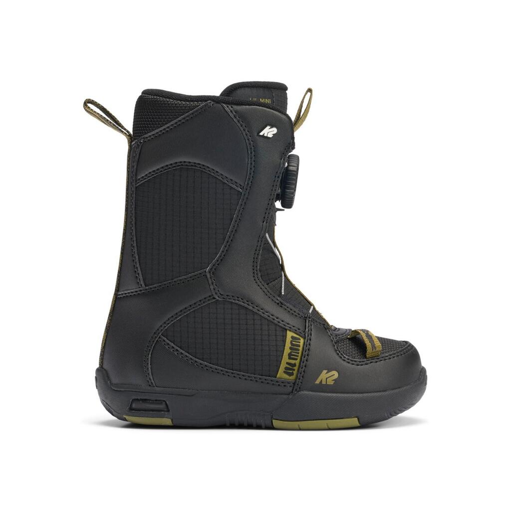 K2 Lil Mini Black Snowboard Boots for Boys