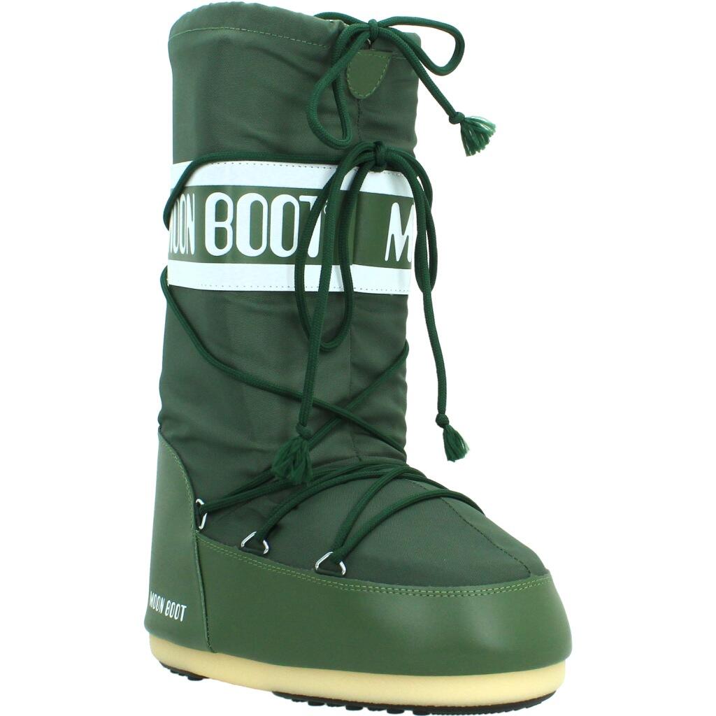 Bottes Moon Boot Modèle Mb Icon Nylon Couleur Vert 5/5