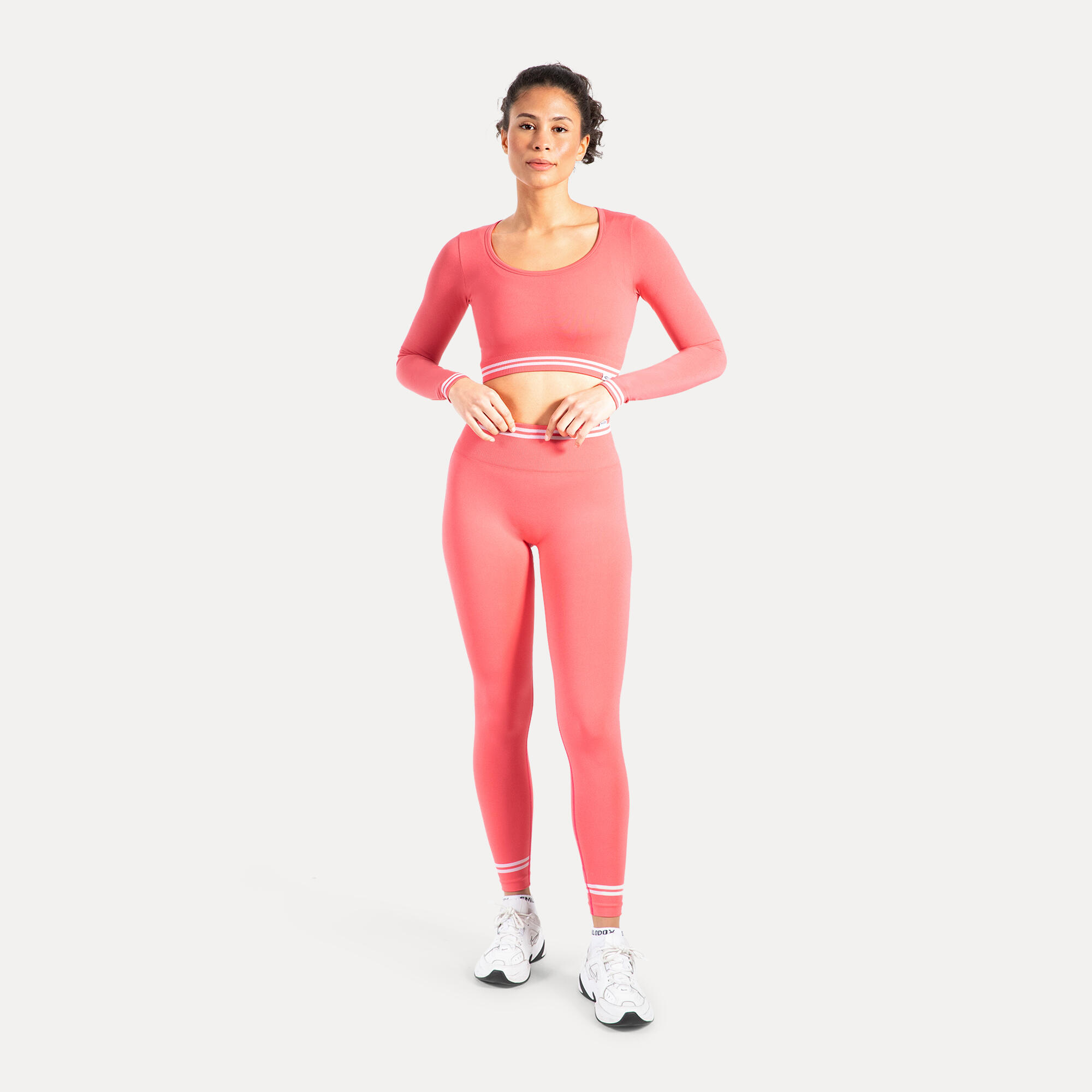 Damen Crop Longsleeve Miriel Rosa 3/5