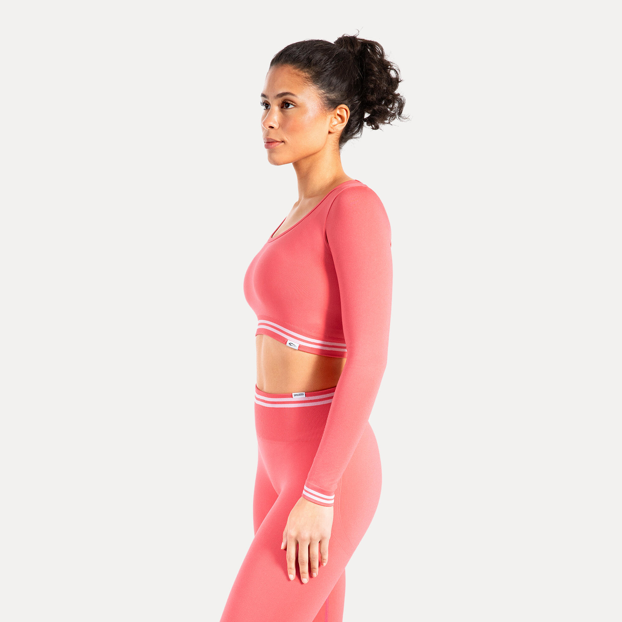 Damen Crop Longsleeve Miriel Rosa 2/5