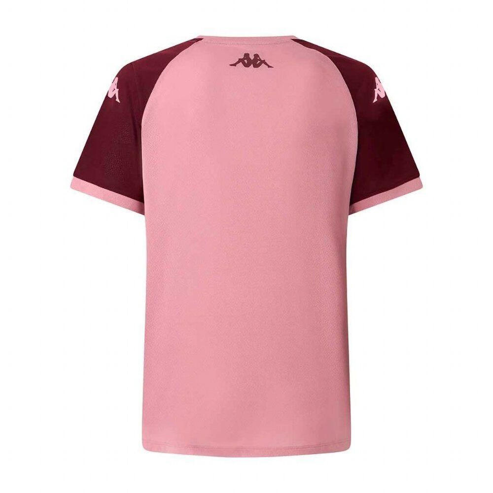 T-shirt d'entrainement Enfant Union Bordeaux Bègles Kappa Mokiba Rose 2025/26 2/4