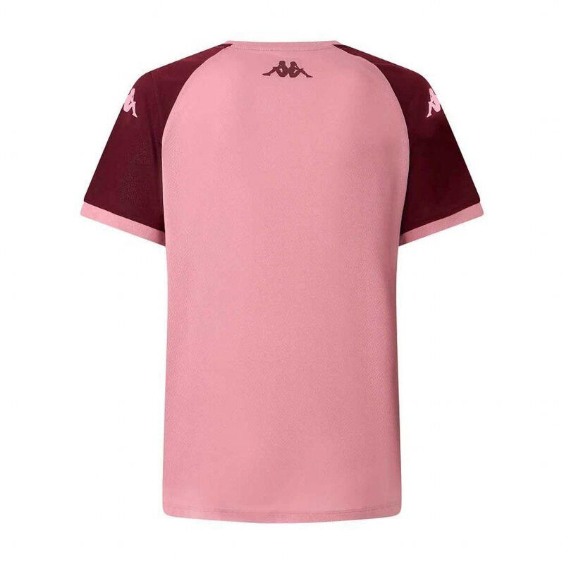Tricou de Antrenament Copil Union Bordeaux Bègles Kappa Mokiba Roz 2025/26
