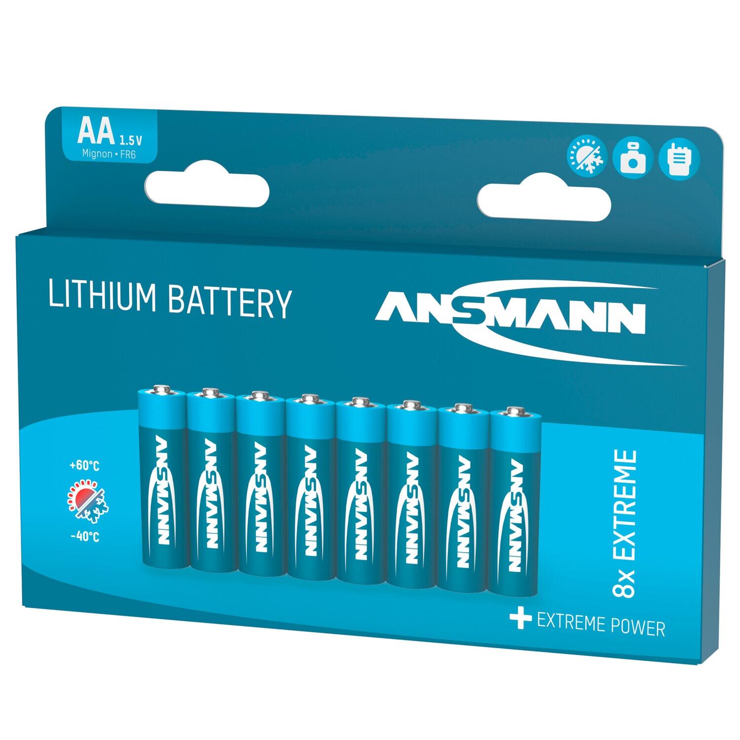 Batterie AA Lithium 8 Stück 2/6