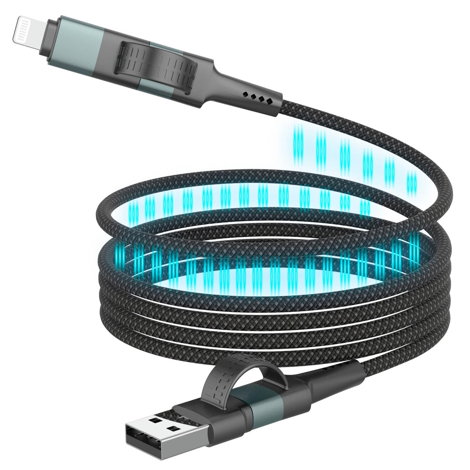 Ladekabel Magnetisches USB-A & USB-C 4/7
