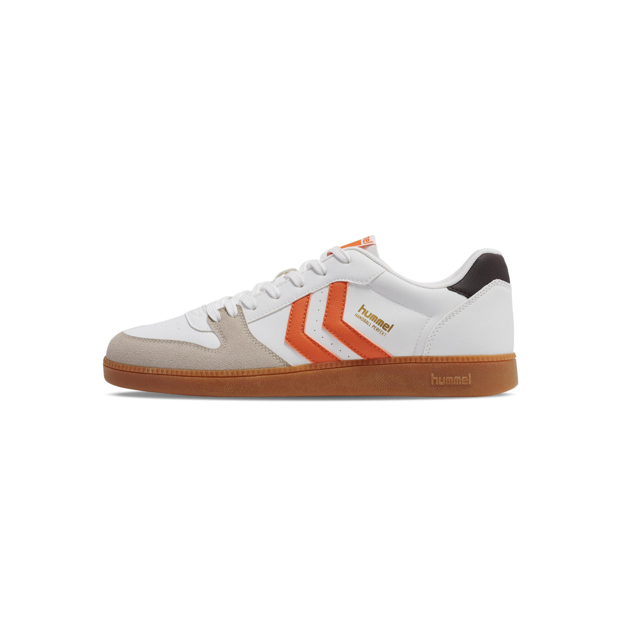 Hummel - Lacets Sneaker Handball Perfekt Adulte Hummel - Baskets - Blanc|jaune|orange - Decathlon