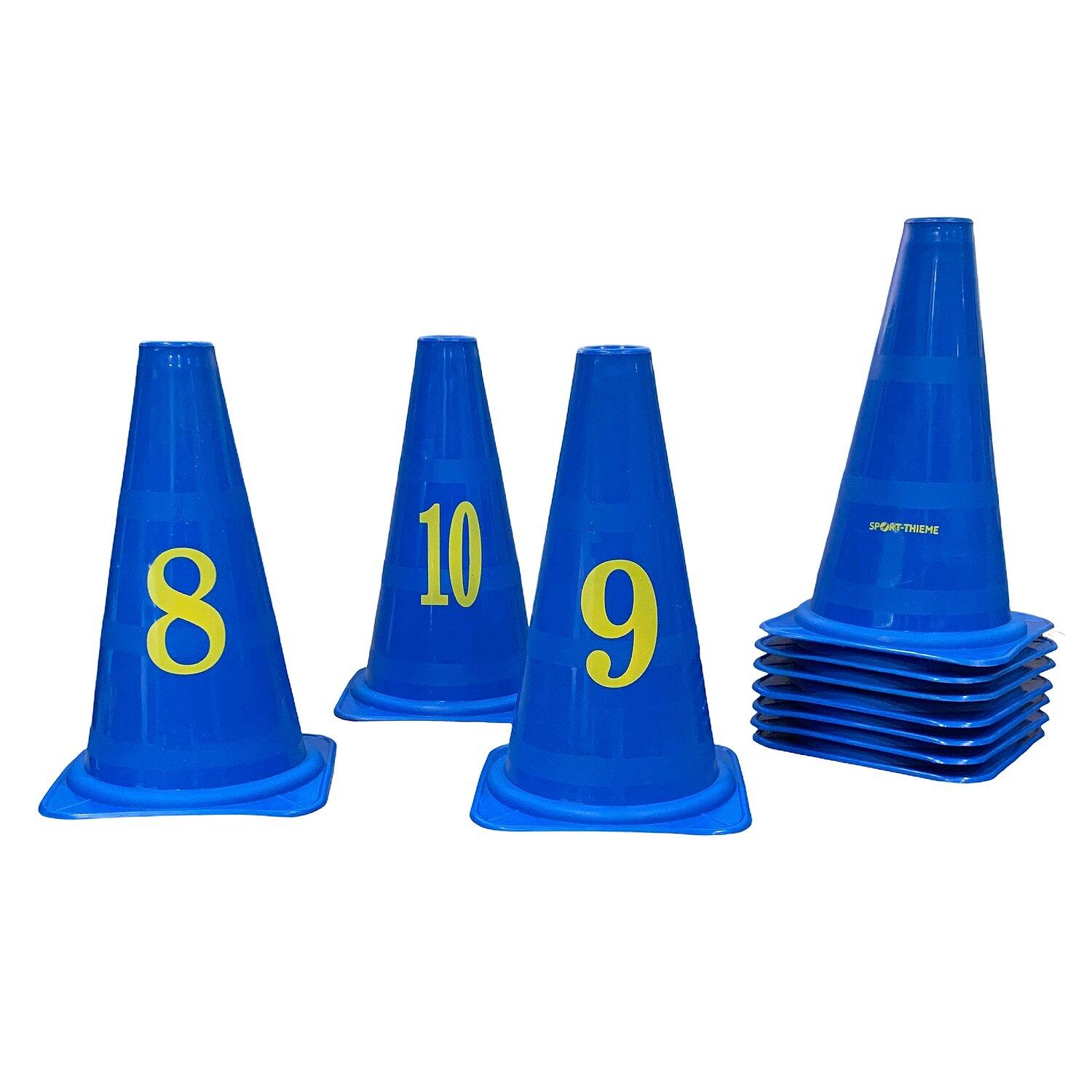 Markierungskegel-Set Zeichen Zahlen 0-10 Golf Unisex 1/2
