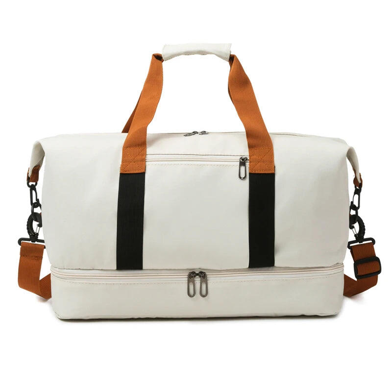 Lightweight Travel Gym Bag Off White