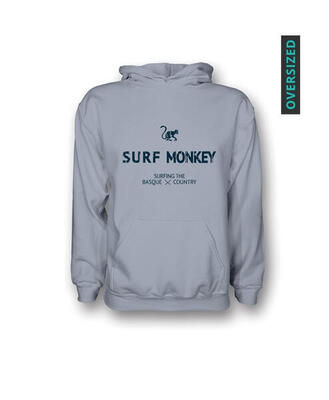 Hoodie / heren/dames - biologisch katoen (serene blue)