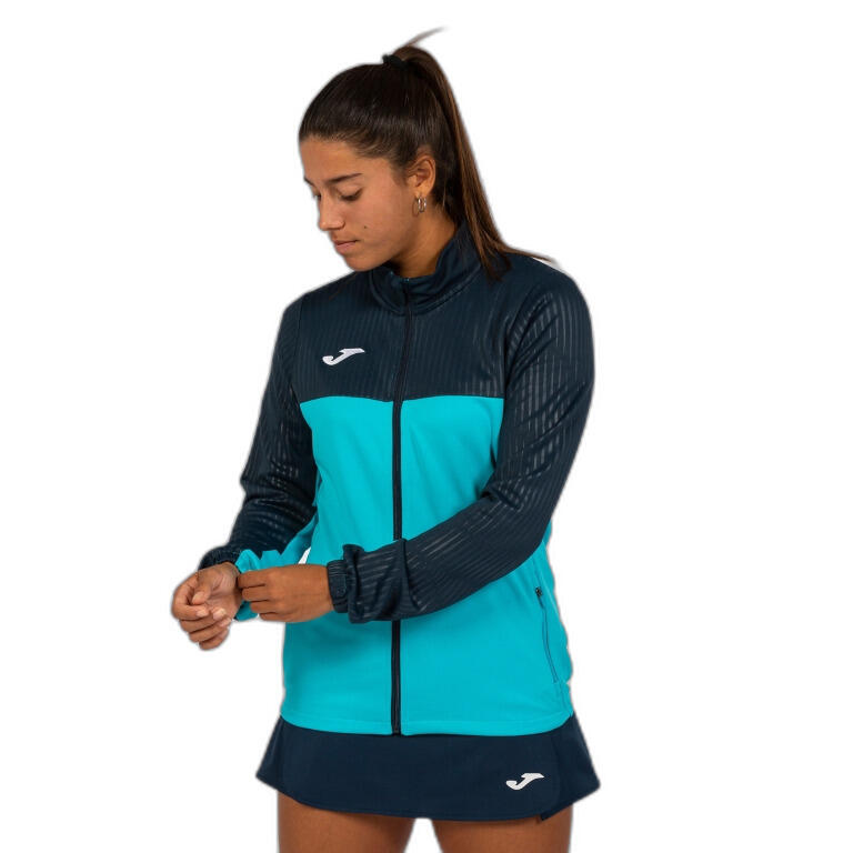 Casaco Padel Mulher Joma Montreal Azul-Turquesa Fluor 5/7
