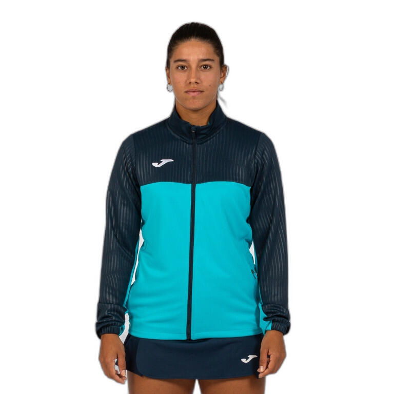 Casaco Padel Mulher Joma Montreal Azul-Turquesa Fluor 4/7