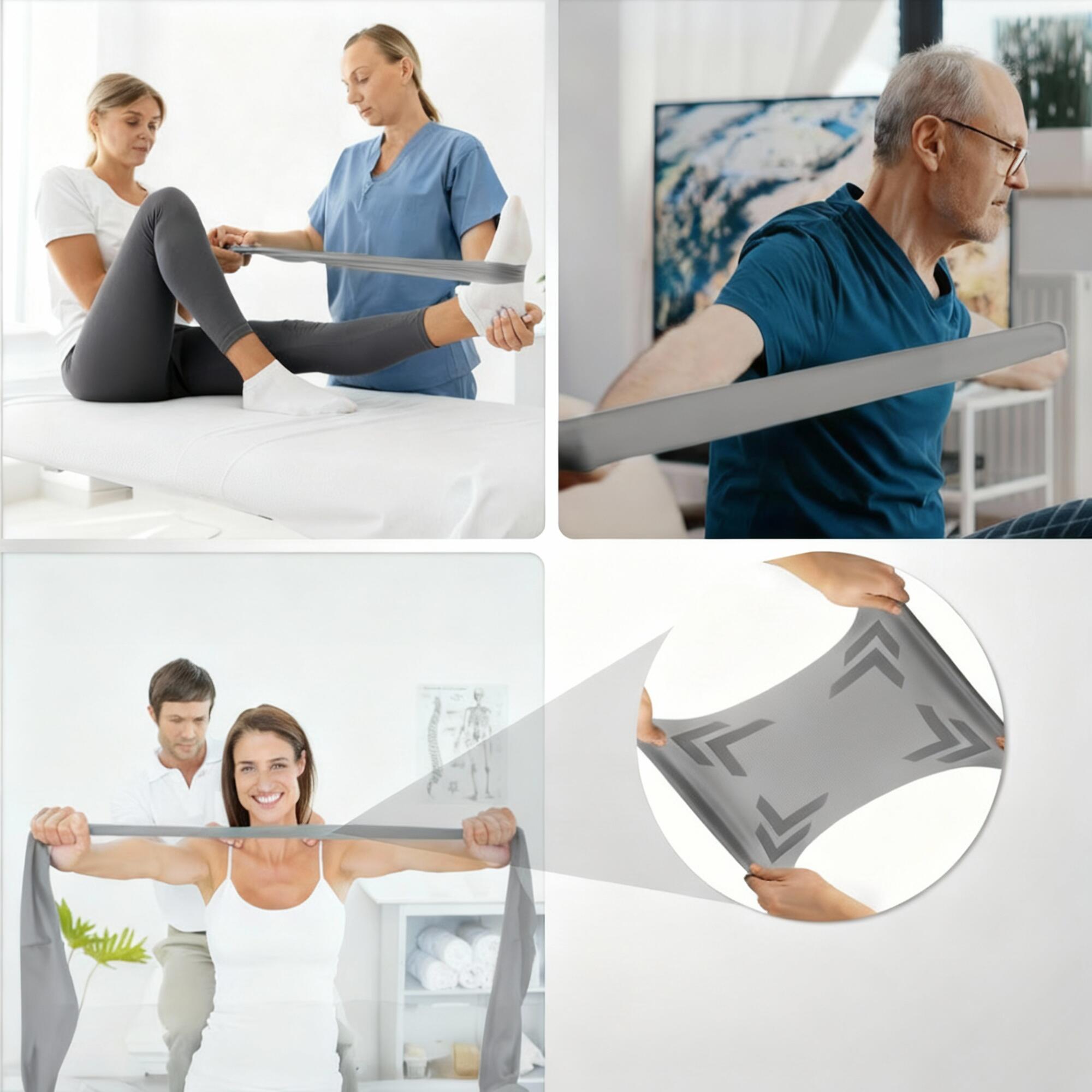 Graues Widerstandsband auf Rolle – extra starker Widerstand für Krafttraining﻿ 4/7