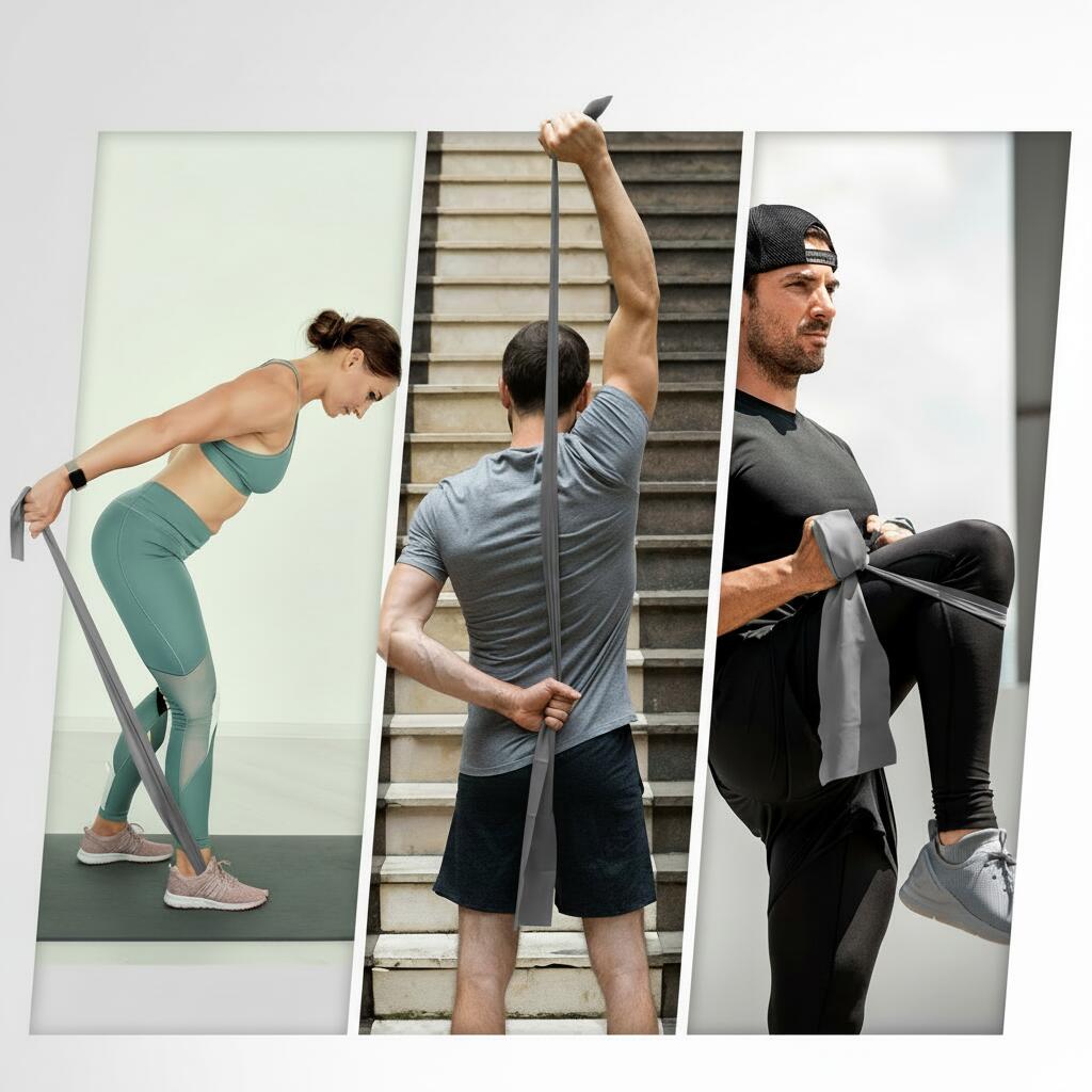 Graues Widerstandsband auf Rolle – extra starker Widerstand für Krafttraining﻿ 3/7