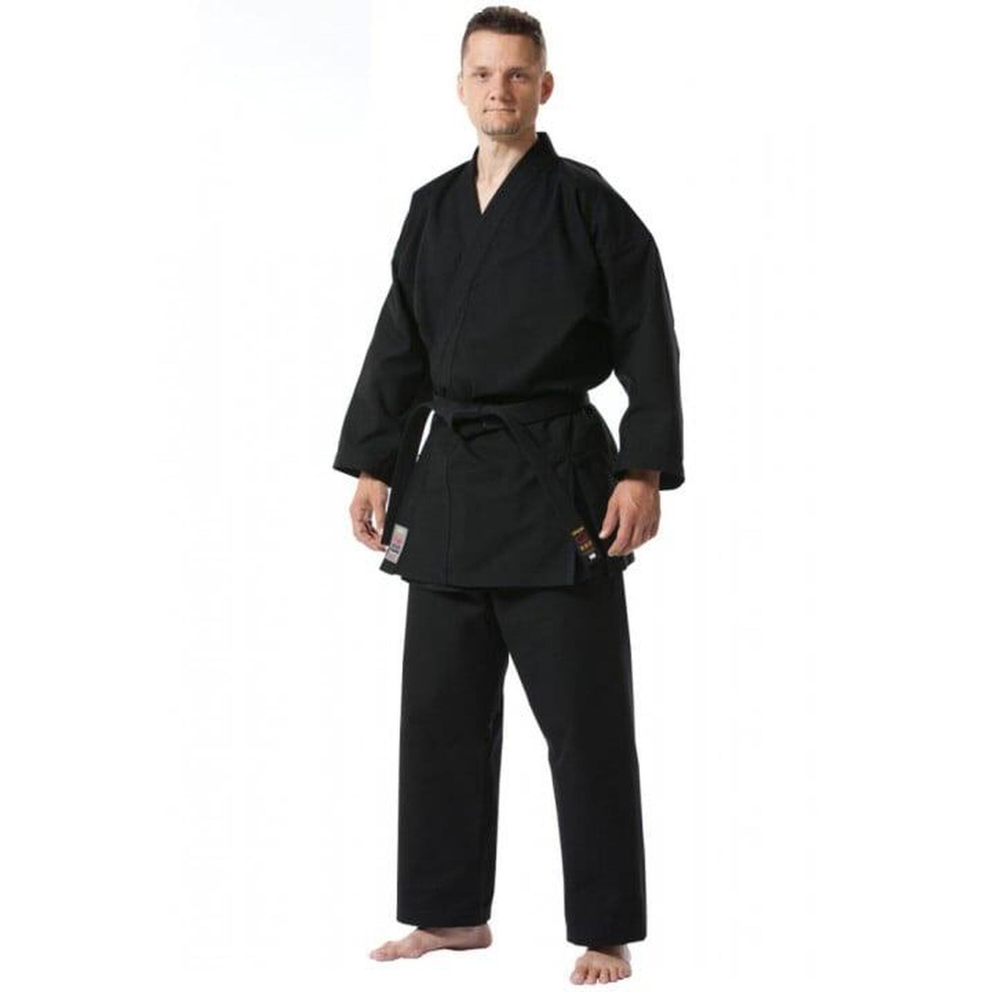 Kimono Bujin Shiro Negru 14oz Tokaido