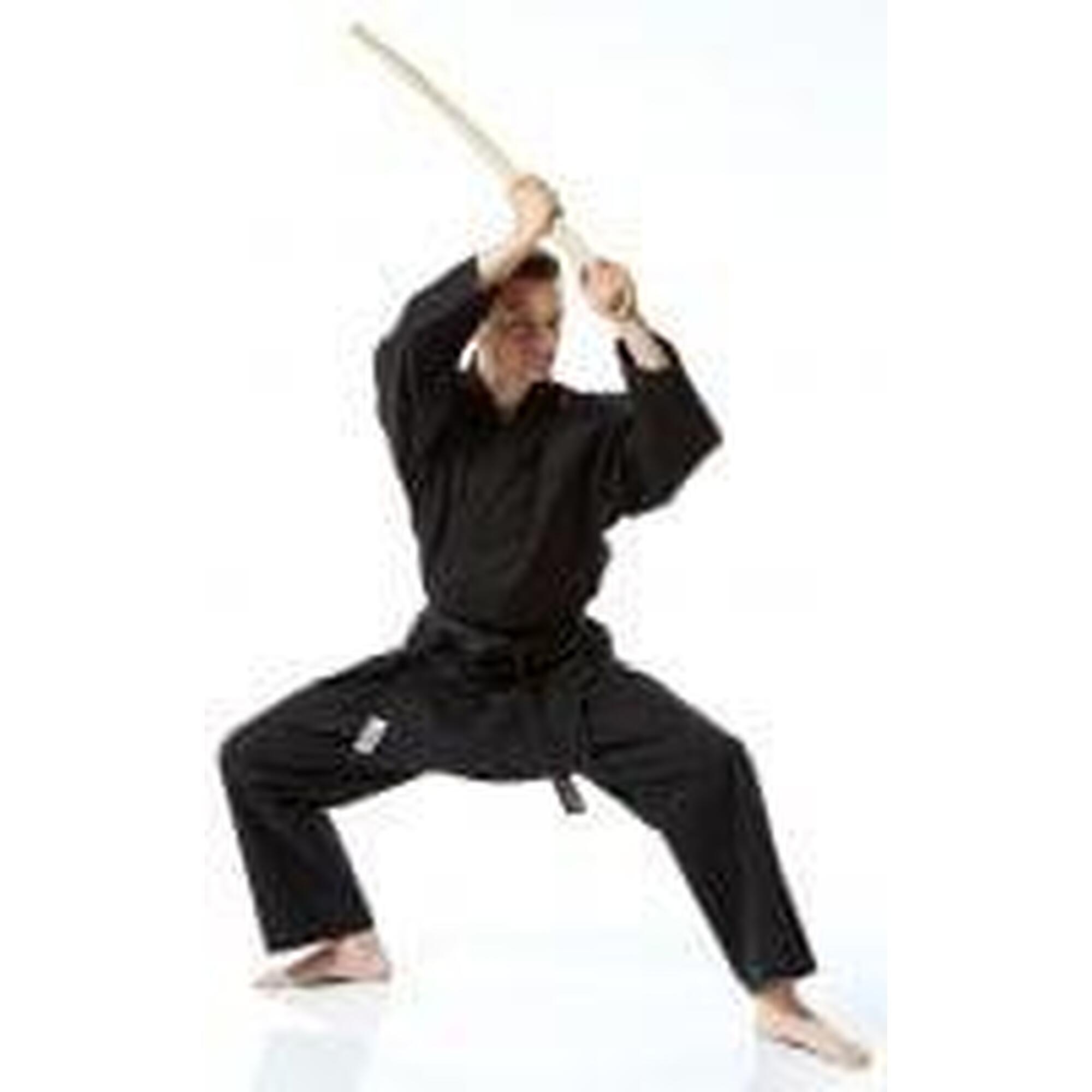 Kimono Bujin Shiro Negru 14oz Tokaido