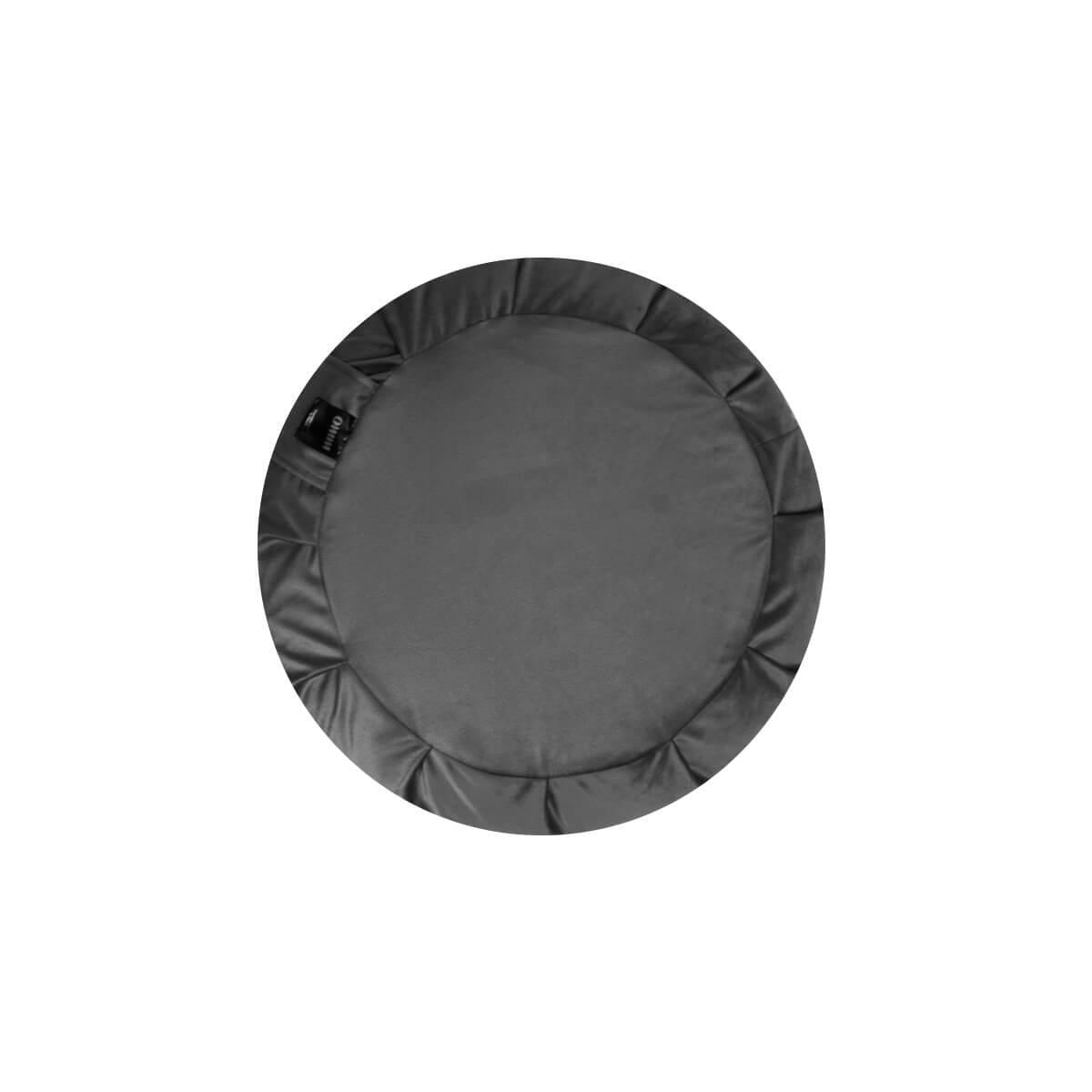 Cuscino per meditazione yoga Zafu Omm - Grigio 4/4