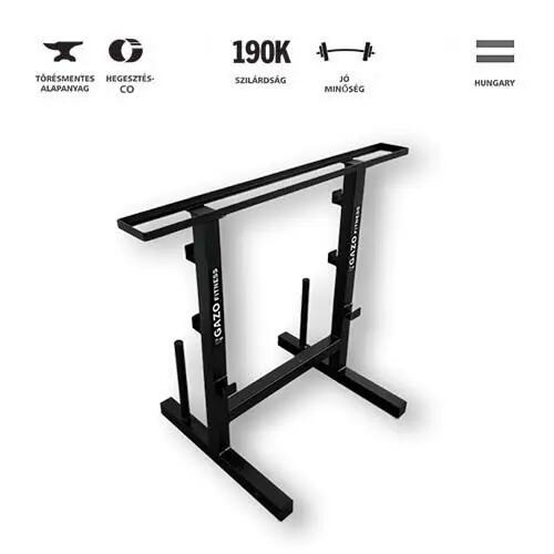 GazoFitness® Hardcore Csomag (Súly 66 Kg) / Állvány, Pad, Tároló/ 3/7