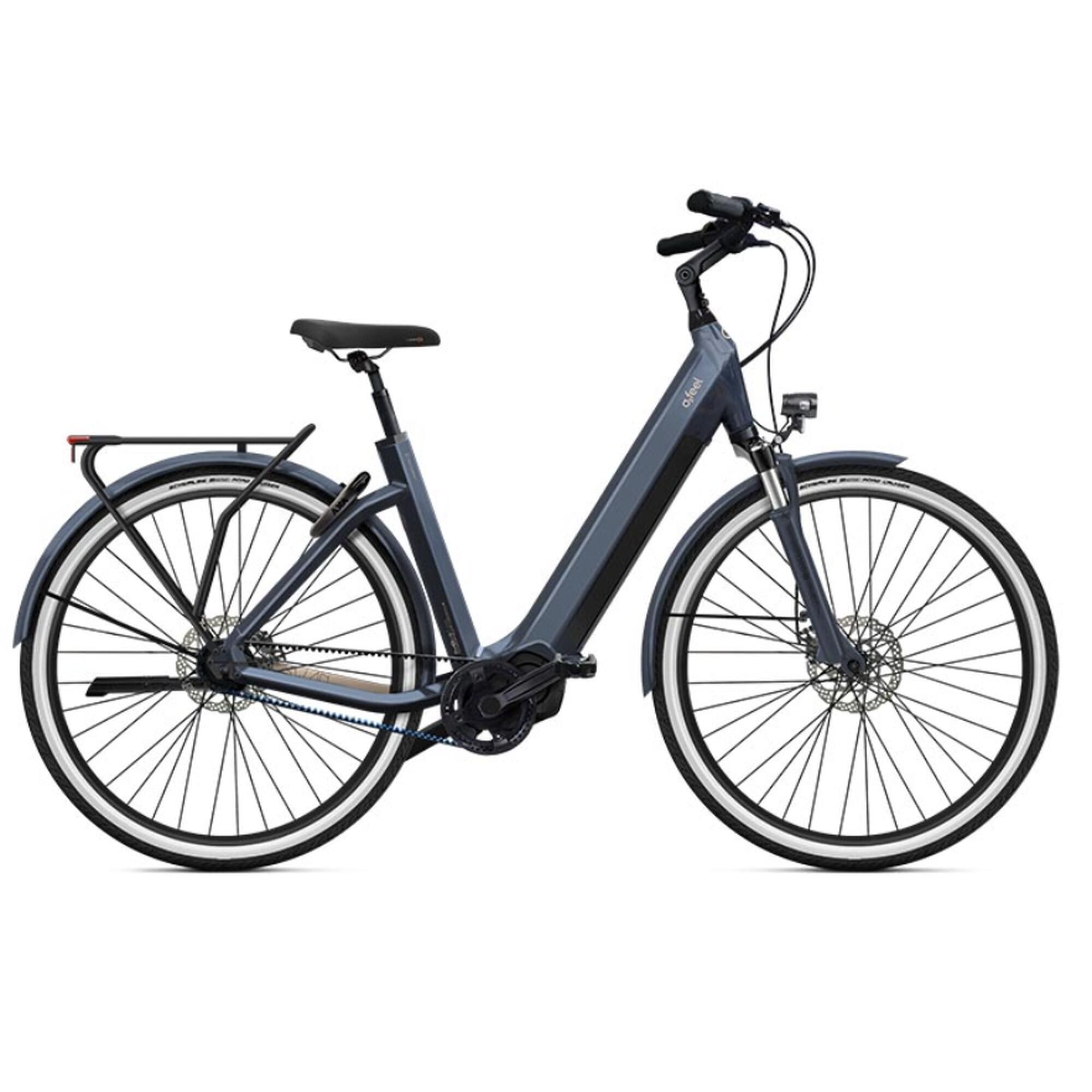 O2 Feel - Reconditionné - Vélo Électrique O2feel Iswan City Boost 7.1 - Taille L - Vélo Ville - Gris|marron - 42 M/l - Decathlon