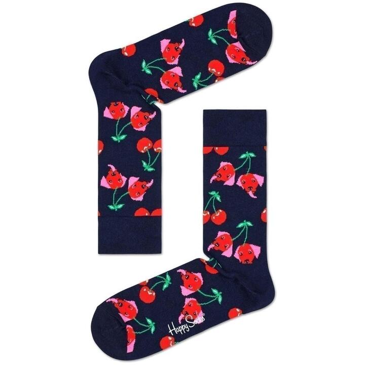 Chaussettes Happy Socks Neuves 7-9 Ans - Design Diamant Funky - 100% Coton - Multicolore