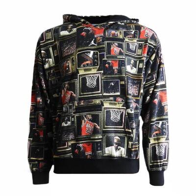Bluza męska z kapturem Air Jordan Brooklyn Fleece Printed Pullover HV0552-010