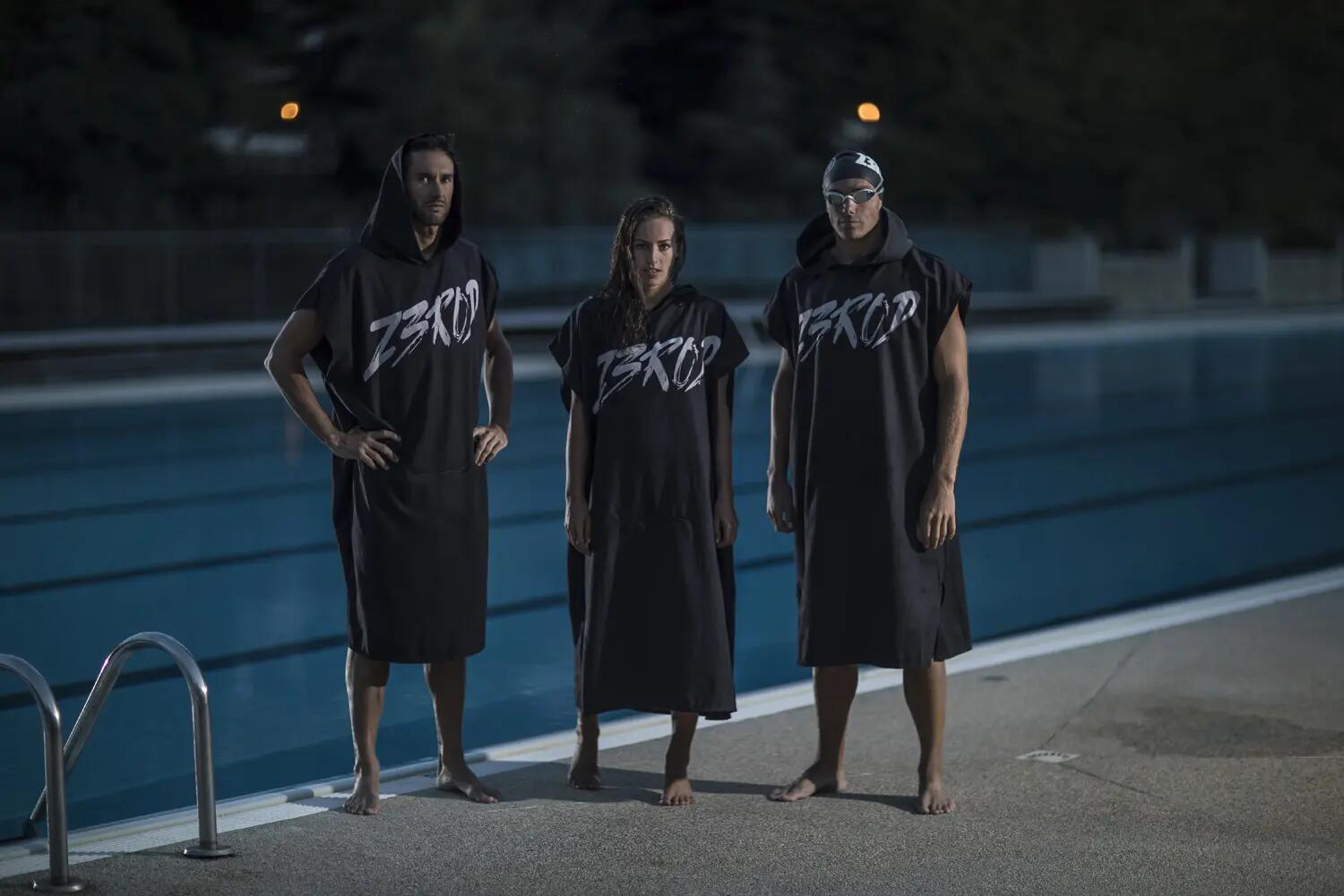 Poncho Transition Towel Zerod czarne 2/7