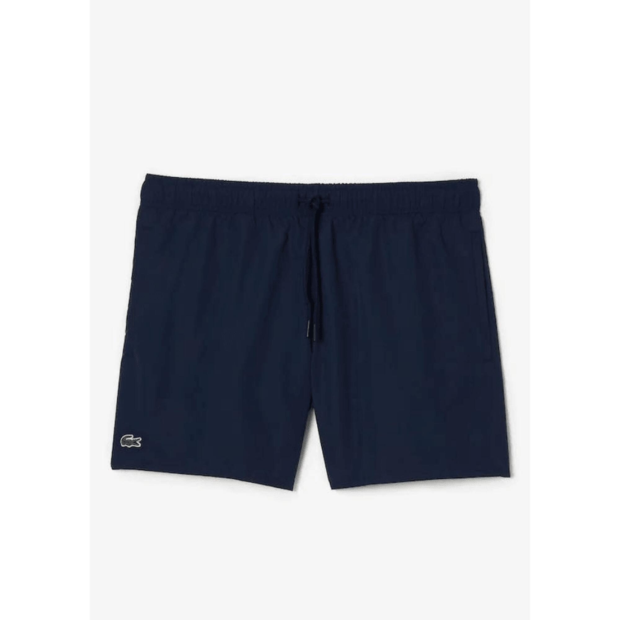 Lacoste Model Short Sleeved Ribbed Collar Culoare Albastru