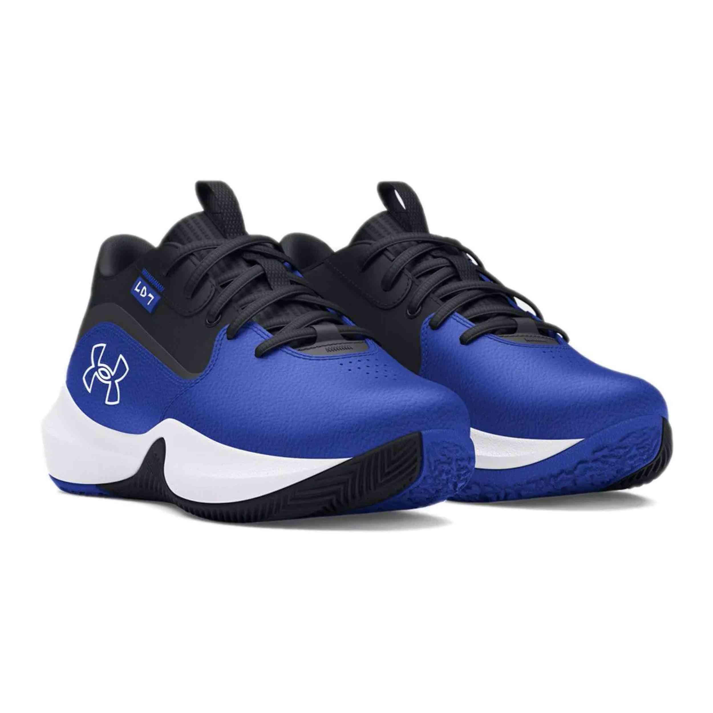 Chaussures de basket-ball Under armour modèle 3028514-401 pour unisexe enfants 2/4