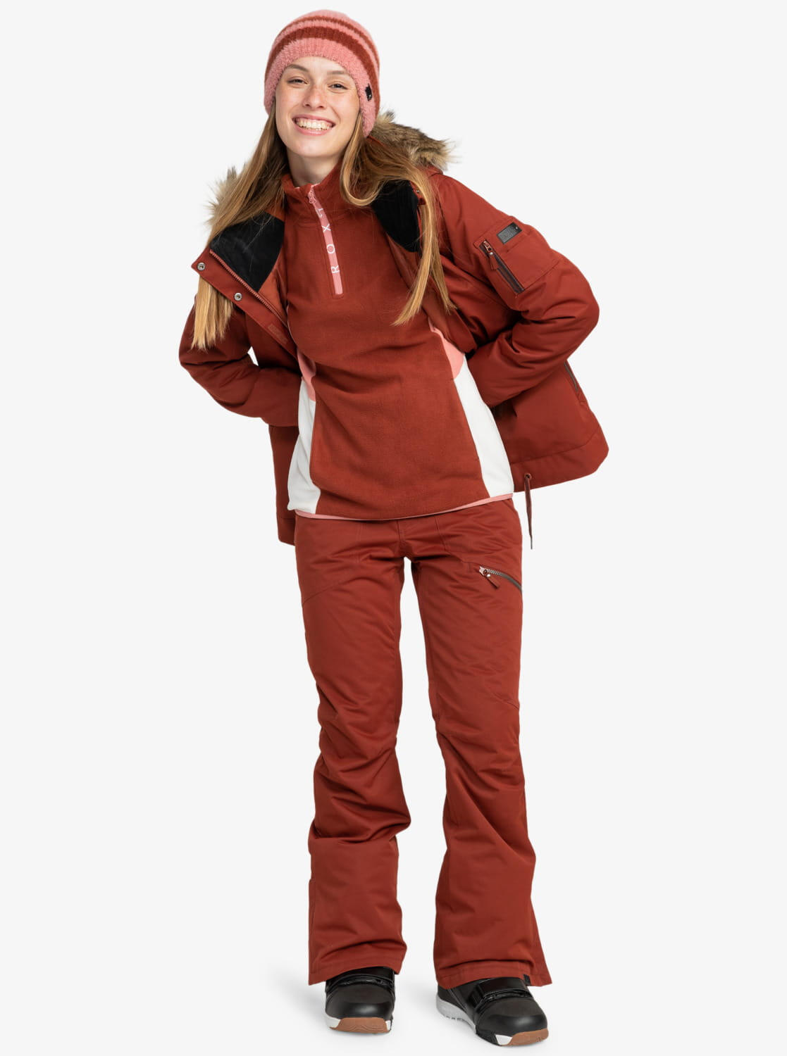 Dames skibroek Roxy Nadia 10K DryFlight Insulated 3/7