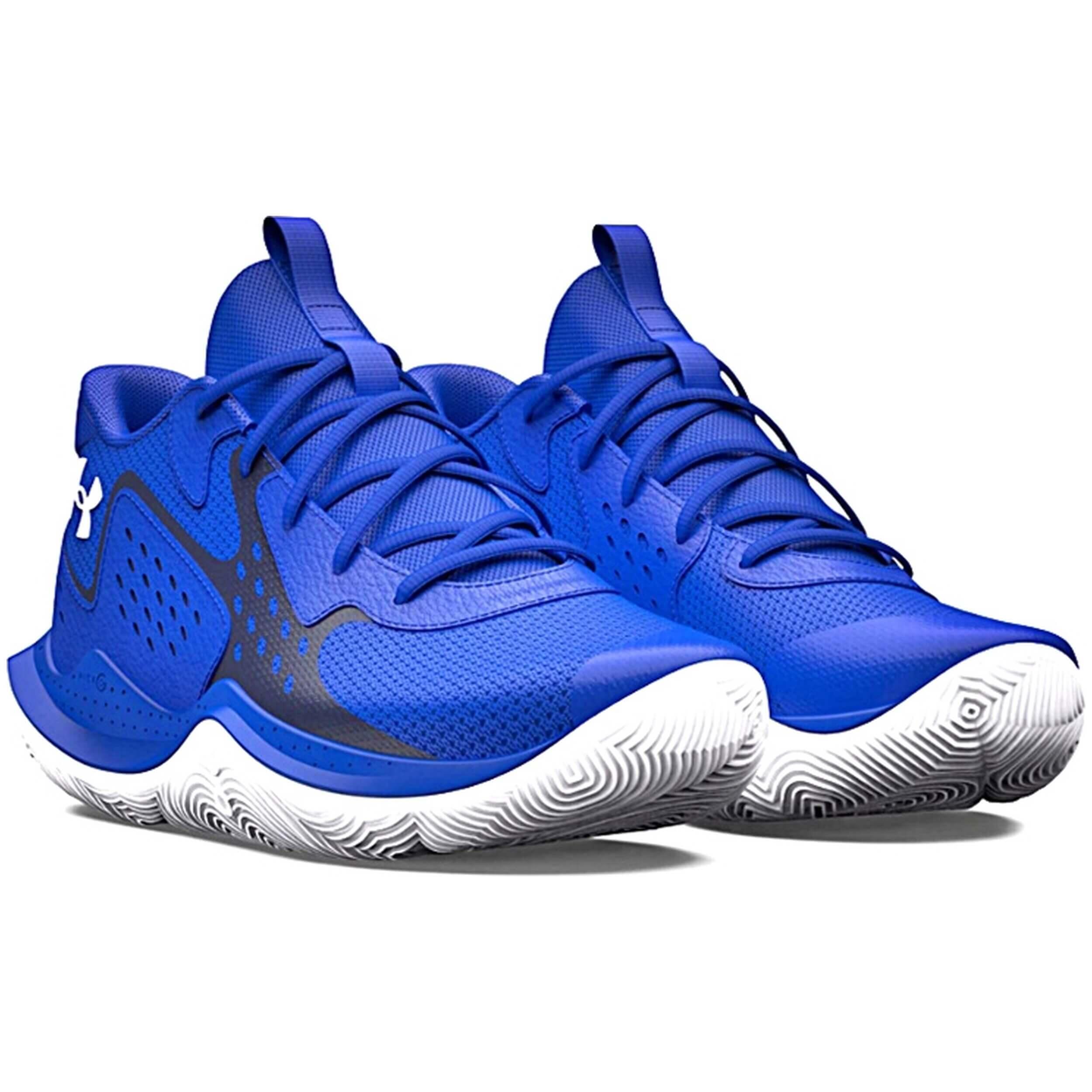 Tênis de basquete Under armour modelo 3026635-400 para crianças 3/5