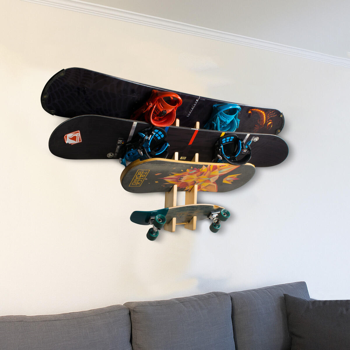 Wieszak John Paddle Snow Rack 4 na deski snowboardowe, kite, wake i skate 3/7