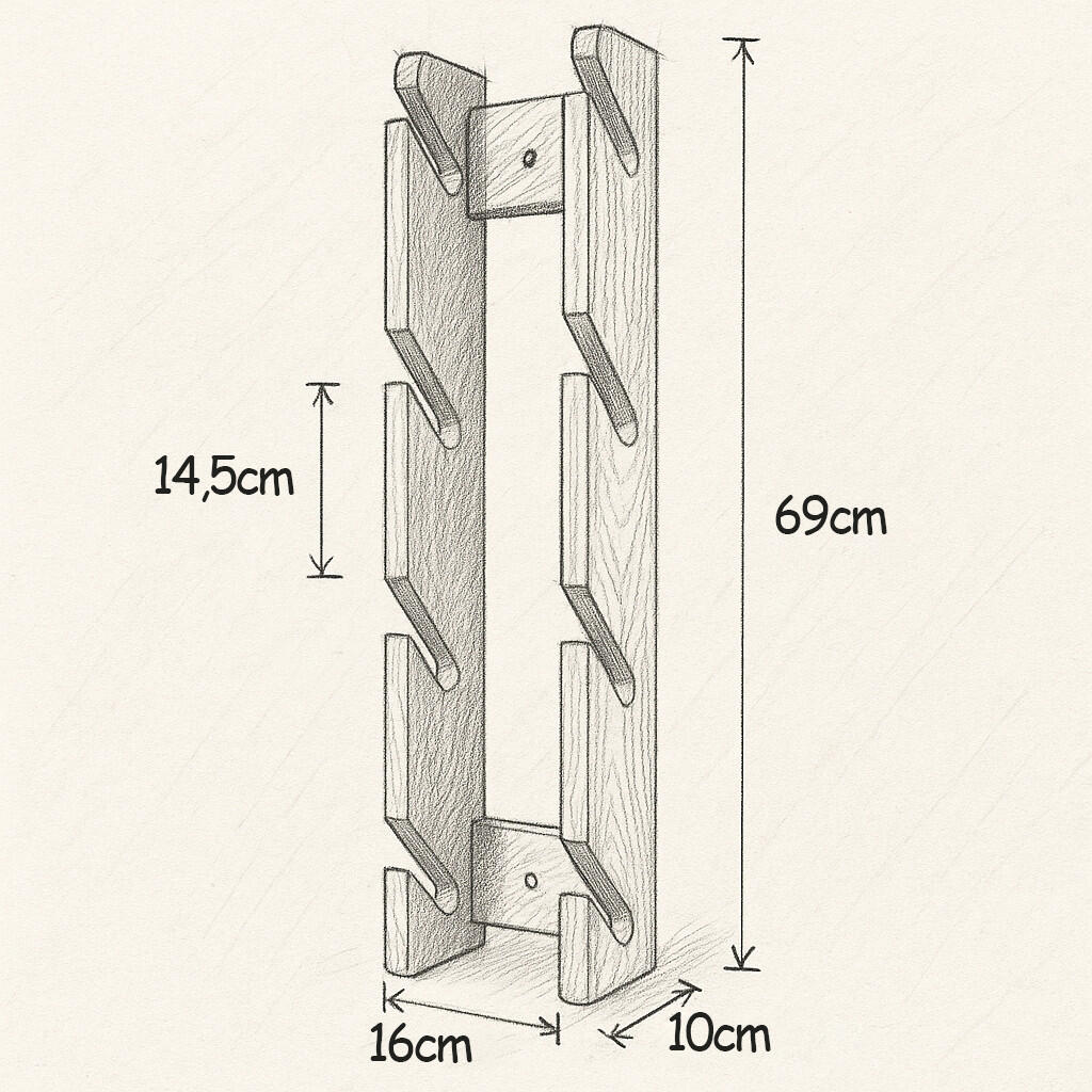 Wieszak John Paddle Snow Rack 4 na deski snowboardowe, kite, wake i skate 2/7