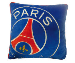 Coussin carré 36x36 cm brodé football Paris Saint Germain - Logo