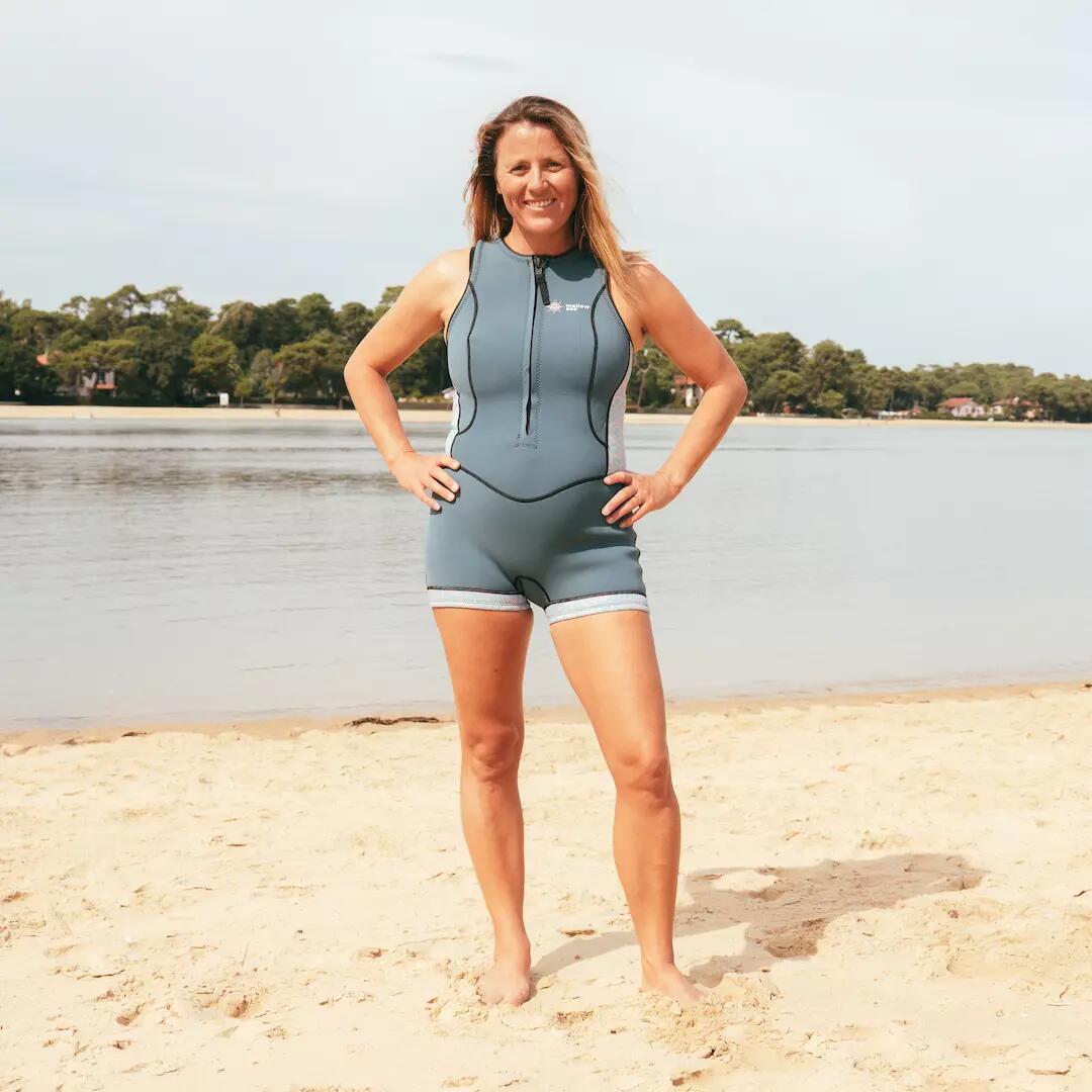 Traje neopreno natación mujer Mellow Sea Short John Ultra Stretch 4/7