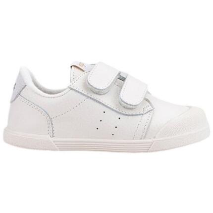 Igor Tennis barefoot enfant - Cuir blanc, scratch