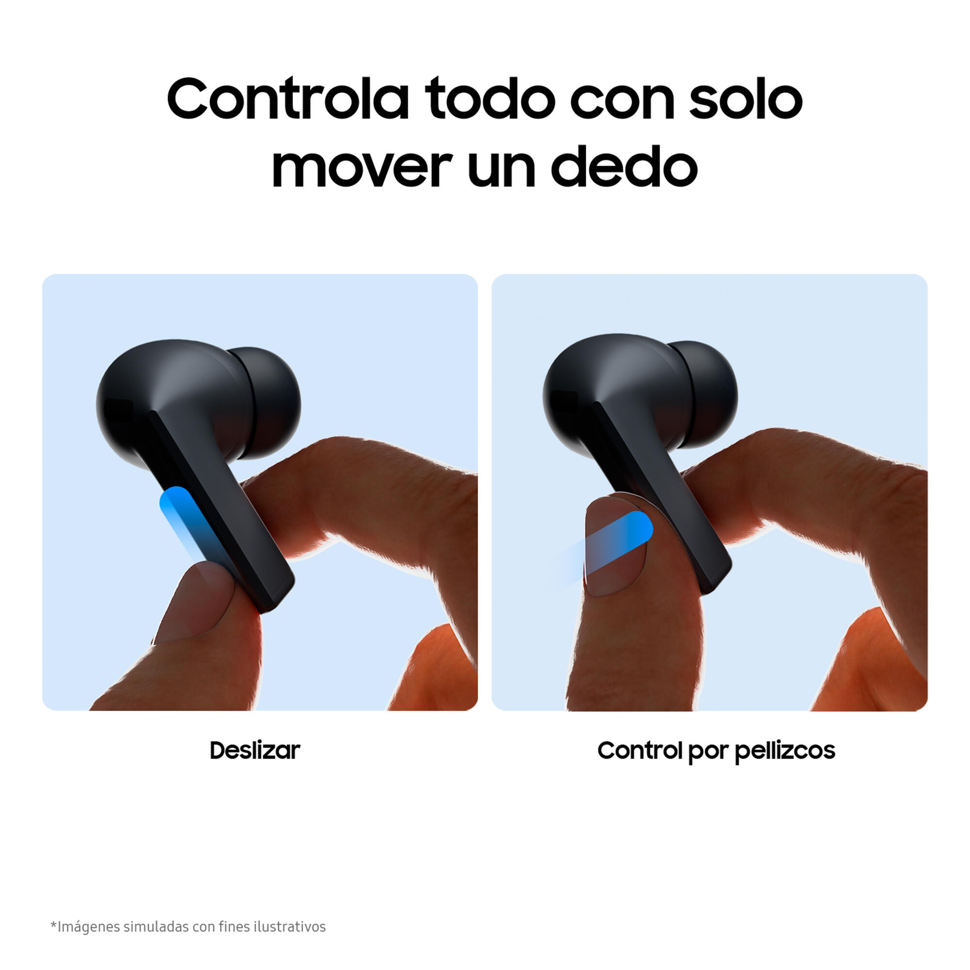 Galaxy Buds3 Fe Auriculares Samsung Negros Con Cancelación Activa De Ruido 4/6