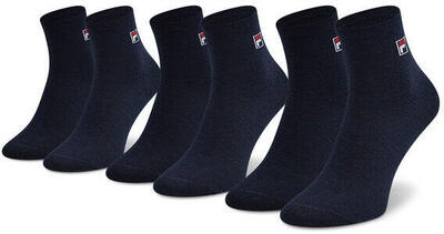 Fila quarter sokken 6-pack unisex marineblauw 43-46