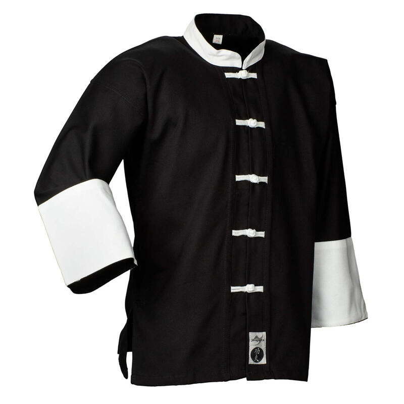 Kimono Kung Fu Negru/Alb