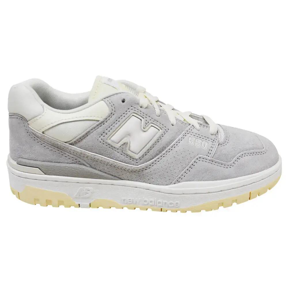 Unisex - Walking - Shoes - Suede, Retro Style - 550 - Rain Cloud/Sea Salt/White