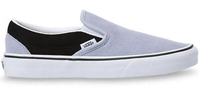 Glemo Slip-On clásico en ante — Azul niebla/Negro, 39