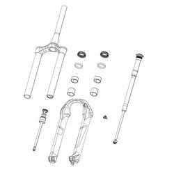 Kit de fourche vélo Rockshox Domain(2022) Dba