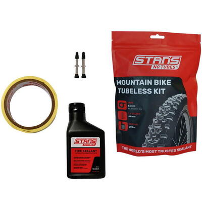 Tubeless kit, mtb, 27mm tape, 44mm ventiel