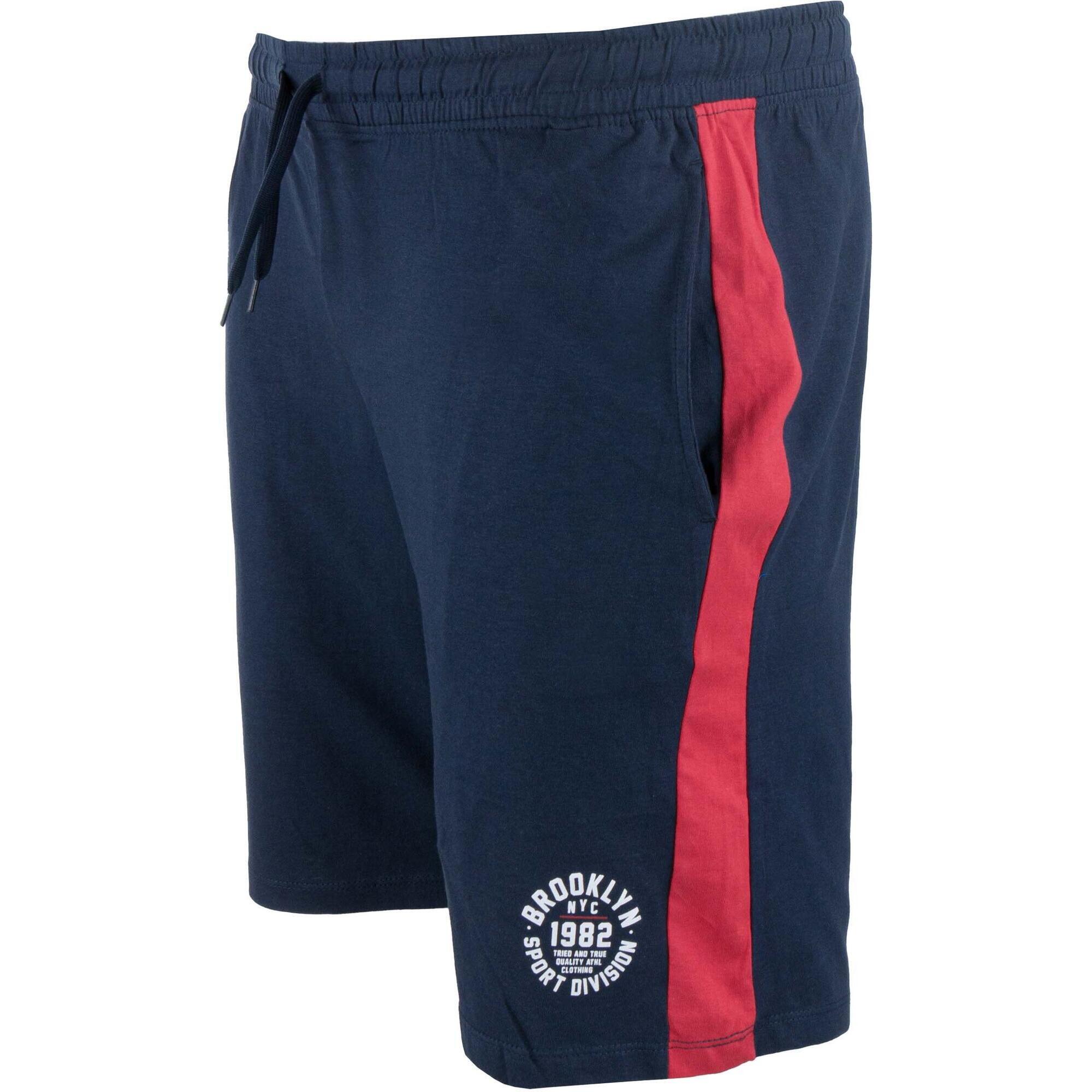 Zfoam - Short Homme Athl. Dpt. Balzo — Navy - Short - Bleu|rouge - Decathlon