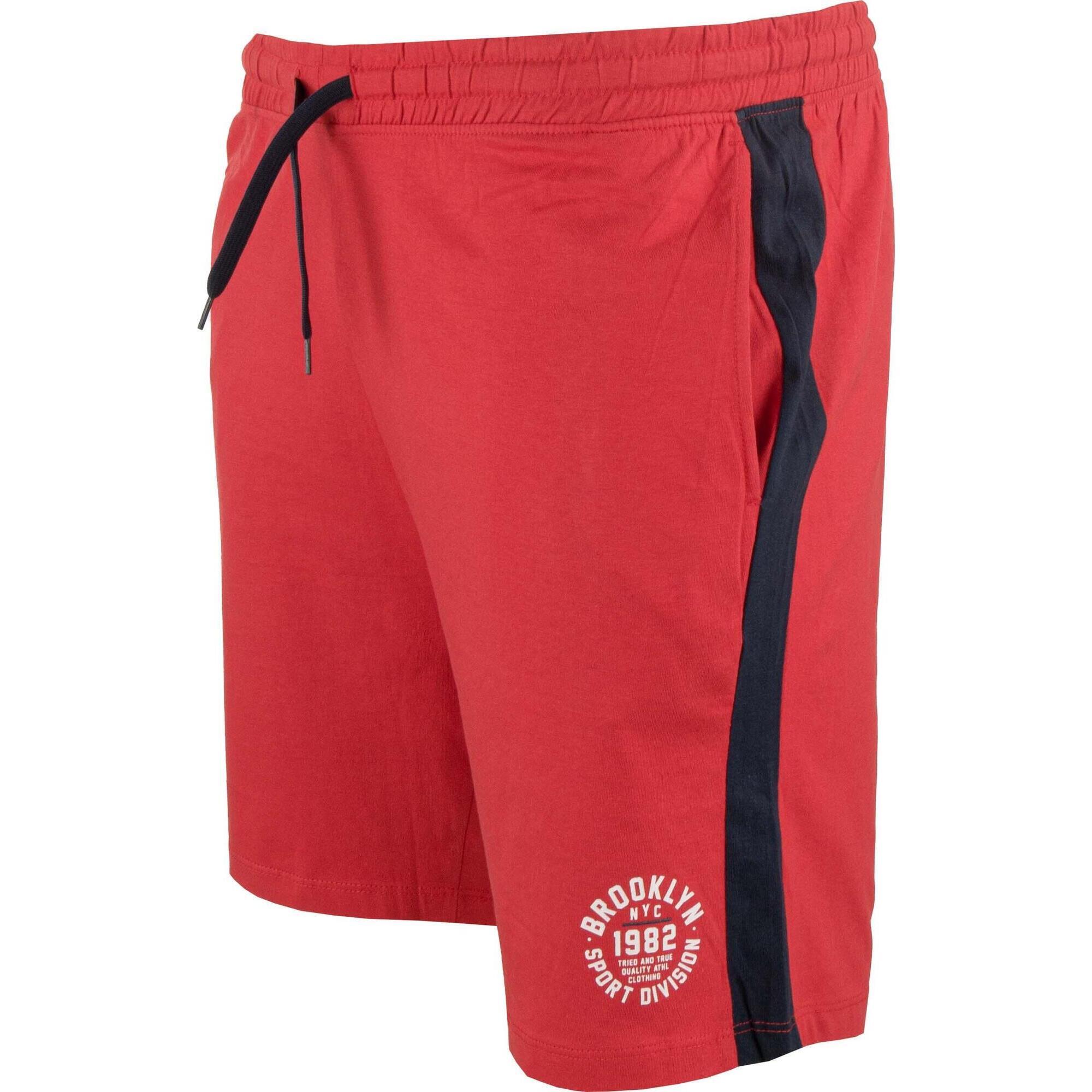 Zfoam - Shorts Homme Athl Dpt Balzo – 100% Coton, Rouge - Short - Bleu|rouge - Decathlon