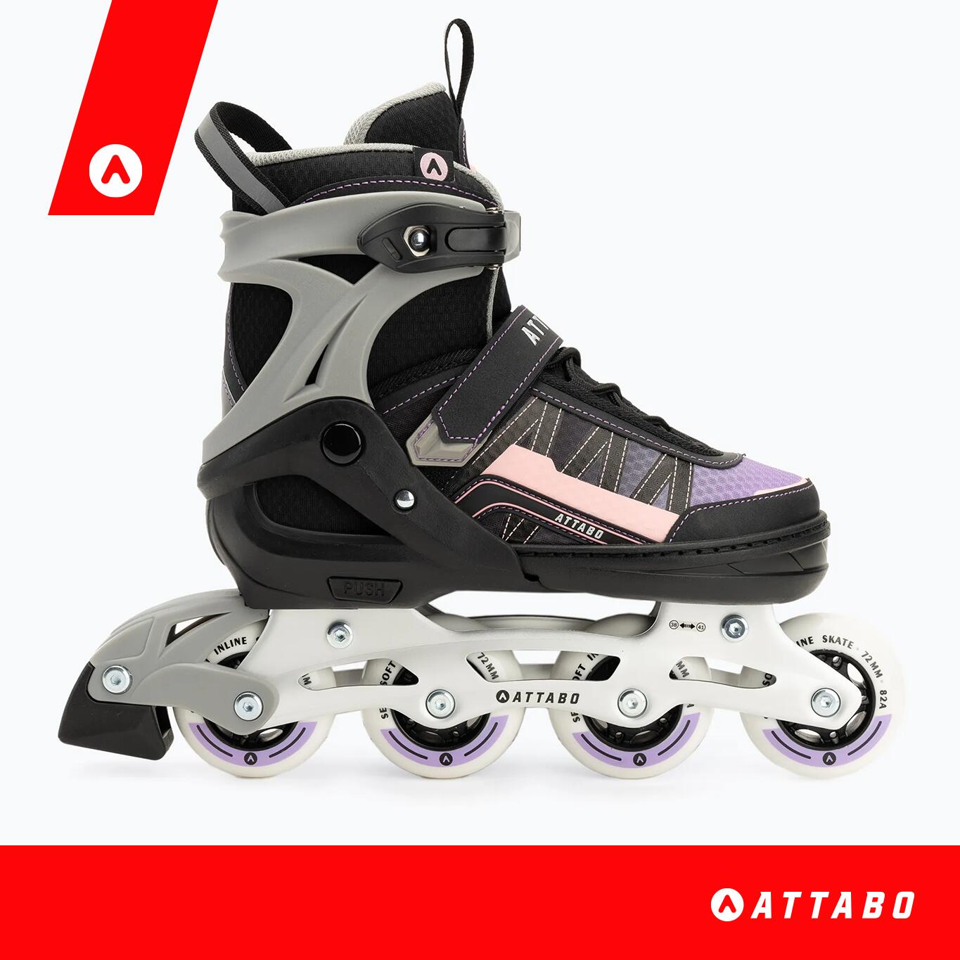 Patines en línea infantiles ATTABO Bladeroll 2 en 1 ajustables 3/6