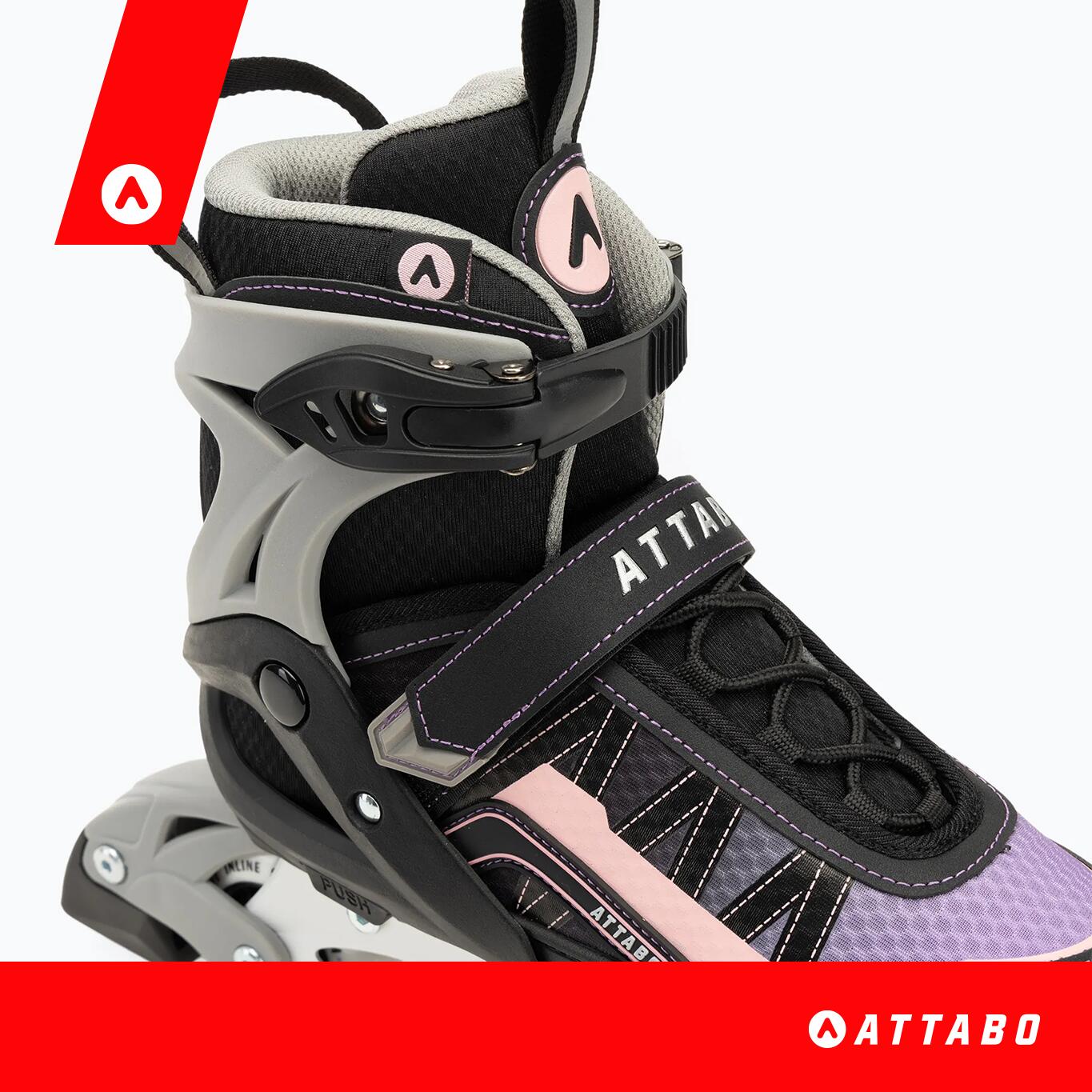 Patines en línea infantiles ATTABO Bladeroll 2 en 1 ajustables 4/6
