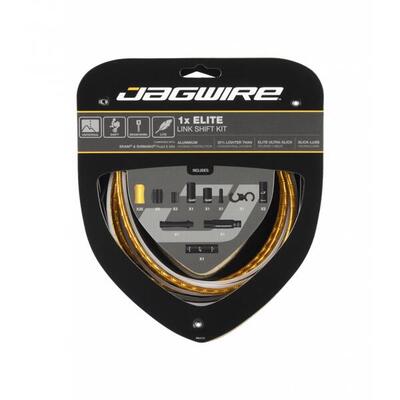 Jagwire derailleur kabel en shroud kit 1x elite link shift kit goud
