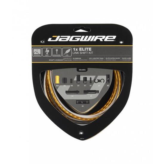 Kit Câble et Gaine pour Dérailleur Jagwire 1x Elite Link Shift Kit Or