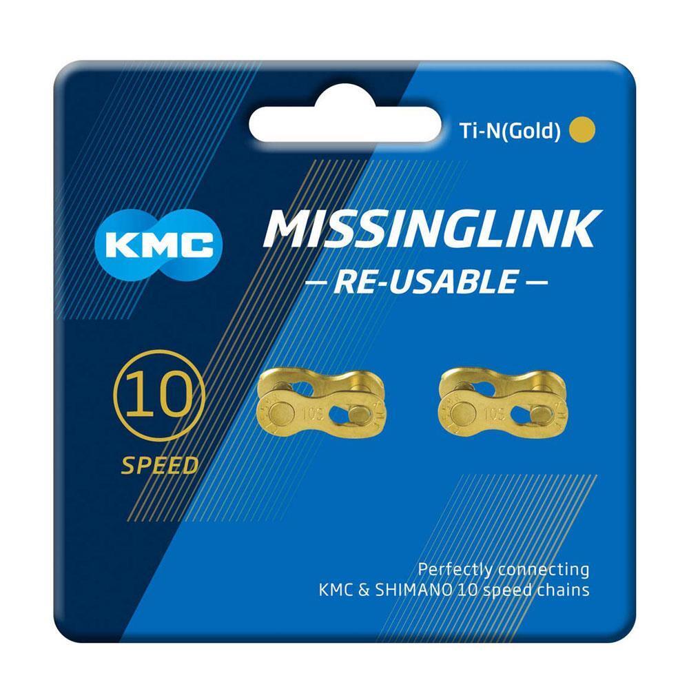 KMC Missinglink 10R Ti-N Gold 2 Stück, f. Ketten 5,88mm, gold, 10-fach 2/7
