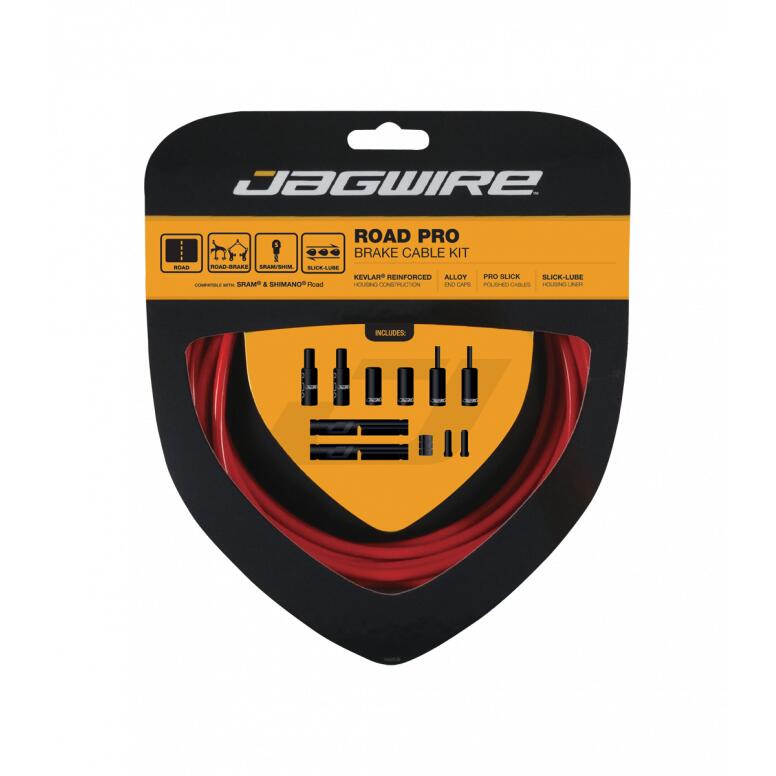 Jagwire Road Pro Brake Cable Kit Red