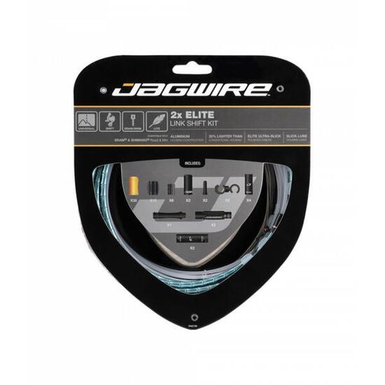 Jagwire kit de câbles de dérailleur 2X Elite Ltd. Celeste