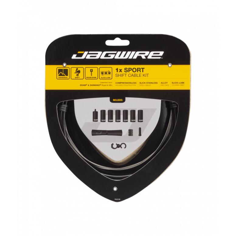 Jagwire Sport Shift Gear Cable Kit 1x Black